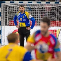 Vratar Špancev Arpad Šterbik je imel velik del zaslug za 
zmago v finalu.