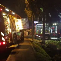 Posredovali so novogoriški poklicni in šempetrski prostovoljni gasilci.