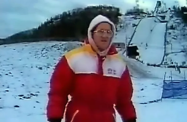 Nekdanji britanski smučarski skakalec “Eddie the Eagle” 
Edwards