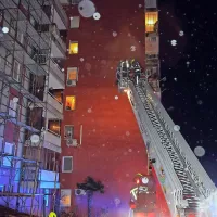 Zagorela streha bloka na Markovcu