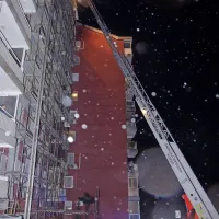 Zagorela streha bloka na Markovcu