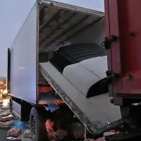 Zaradi trka tovornjakov dolg zastoj