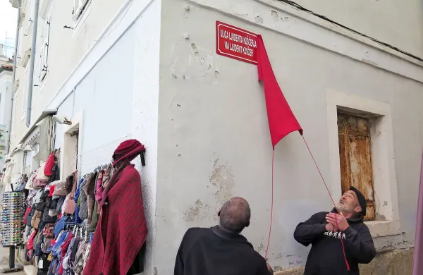 Ljudevit Ku&scaron;čer dobil ulico v Piranu
