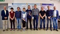 Danilo Zavrtanik, Lili Yang, Ahmed Saleh, Marta Trini, Gašper 
Kukec Mezek, Sergey Vorobyev, Andrej Filipčič, Marko Zavrtanik in 
Samo Stanič (z leve).

