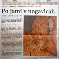 Pri mejnem prehodu Fernetiči so jamarji odkrili novo jamo.