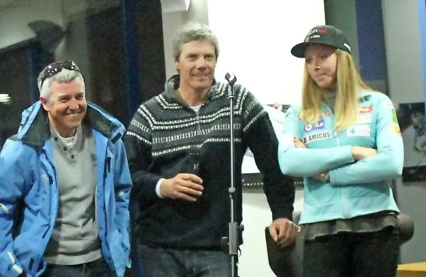 Ano Bucik sta med najboljše popeljali trener Borut Furlan (levo) in 
oče Marko Bucik.
