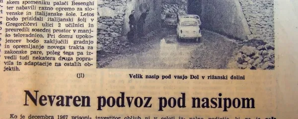 Prebivalci vasi Dol, ki je potisnjena prav na konec Rižanske 
doline, so si želeli varno (in tudi širšo) cesto do svoje vasi. 