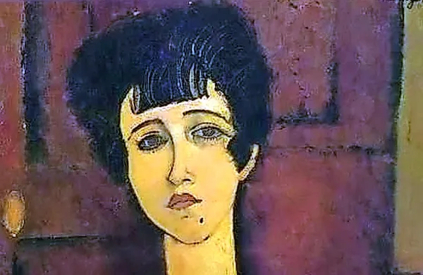 Medtem ko je identiteta danes vidne portretiranke neznana, naj bi 
se pod njo skrival portret umetnikove ljubice Beatrice Hastings.