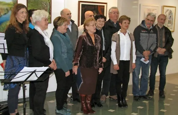 Svoja dela so obiskovalcem na otvoritvi predstavili tudi sami  ustvarjalci. 