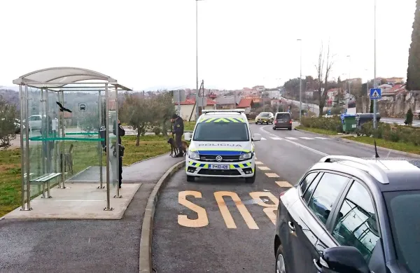 Kolomban so včeraj popoldne zasedle številne policijske patrulje, 
a vlomilca žal niso ujele. 