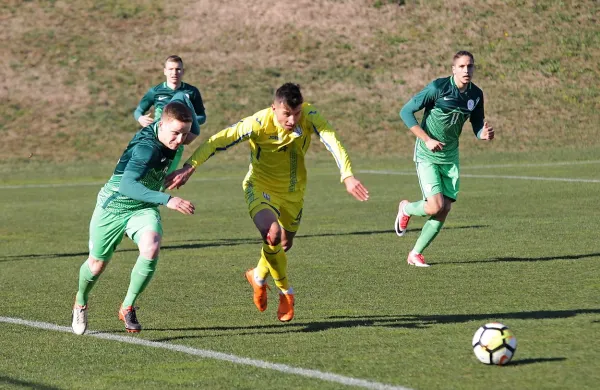 Slovenci (v zelenih dresih) v 90 minutah igre niso uspeli niti enkrat 
neposredno streljati v okvir domačih vrat. 