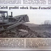 Začeli so graditi avtocestni odsek med Danami in Fernetiči.

