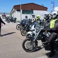 V avtocestni bazi so brneli motorji