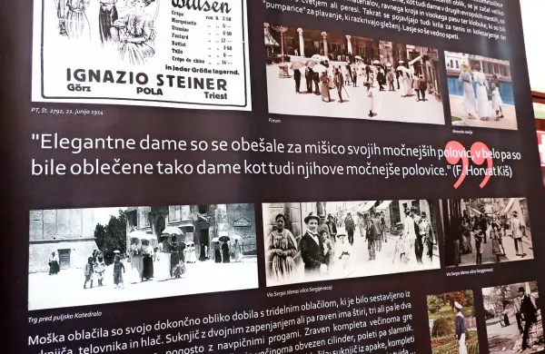 Razstava V avli koprske knjižnice prikazuje  vsakdanje življenje v Pulju  pred prvo svetovno vojno.
