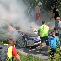 Dopoldanski spored relija Vipavska dolina je prekinil požar