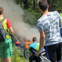 Dopoldanski spored relija Vipavska dolina je prekinil požar