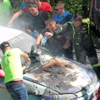 Dopoldanski spored relija Vipavska dolina je prekinil požar