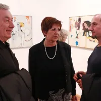 Z leve: Iztok Premrov, Nives Marvin in Gašpar Gašpar Mišič