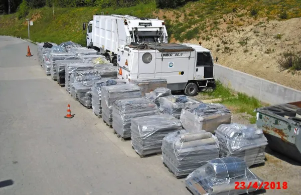 V petih dneh so zbrali dobrih 31.000 kilogramov azbestnih 
odpadkov.