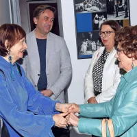 Manca Ko&scaron;ir, gostja intervjuja na odru