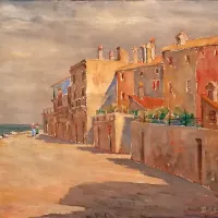Viktor Birsa, Obala, 1947/48, olje na platnu