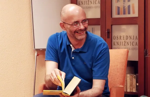 Peter Svetina med nedavnim gostovanjem v Kopru 