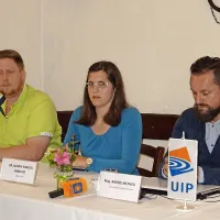 Z leve: Simon Hrvatin, Alenka Baruca Arbeiter in Andrej Medved