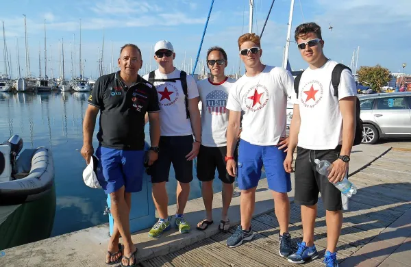 Prva postava Jadra Koper (z leve): Mitja Simčič, Liam Orel, Marko 
Štanta, Jan Orel in Martin Peternelj  