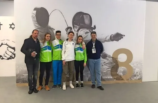 Z leve proti desni so Antonije Hajdin, Luka Mlakar, Lan Golob, Jan 
Rusjan, Ani Rusjan, Paolo Diana.



