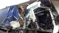 Pijani voznik ukle&scaron;čen v odtrgani kabini