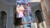 Borut Krajnc je v piranski cerkvi Marije Zdravja na ogled postavil fotografijo,  posneto na mejnem prehodu Rigonce.