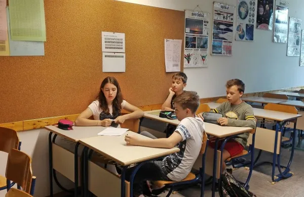 Avtorji najbolj odmevnega članka na temo podnebnih sprememb 
Matej Želko, Lucija Olenik, Valentin Pečar in Aljaž Novak.