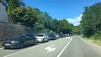 Stanje na cesti Koper-Šmarje ob 15.45.