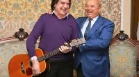 Lorenzo Pilat s tržaškim županom Robertom Dipiazzo.