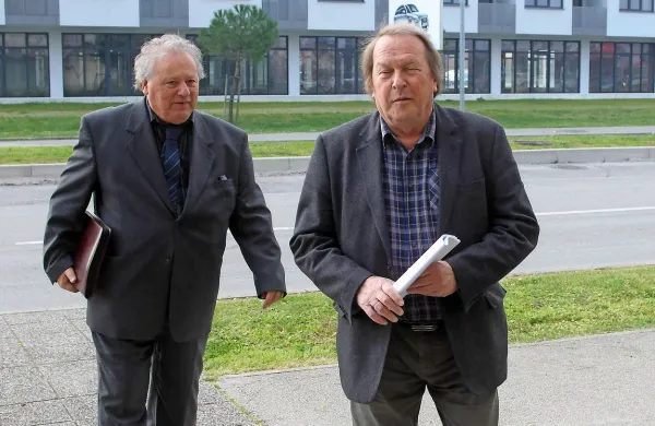 Sojenje Andreju Grahorju (levo) in Viljemu Orlu se je začelo leta 
2014, pred dnevi pa končalo z oprostilno sodbo.