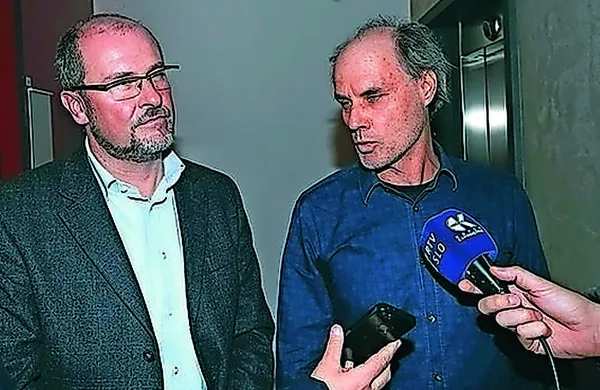 Rado Pišot in Dragan Marušič (z leve) sta se leta 2016 srečala na nekaj ostrih sestankih.