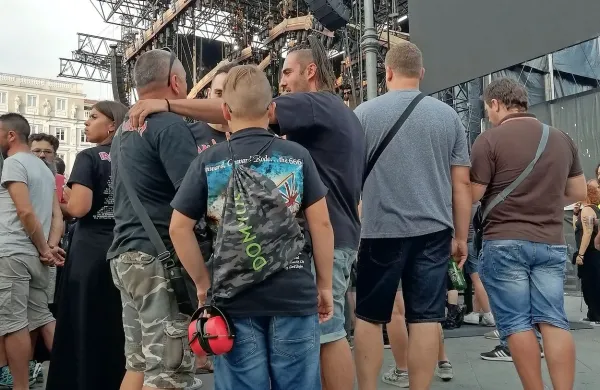 Tudi koncert Iron Maiden v Trstu je bil družinski dogodek ...