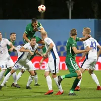 Nogometašem Olimpije (v zelenih dresih) je v soboto le poredkoma uspelo dobiti zračne dvoboje z Novogoričani.  