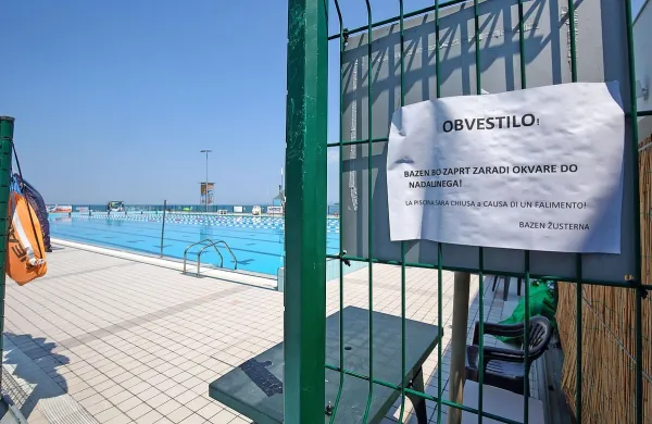 Bazen v Žusterni zaprt zaradi okvare na črpalki