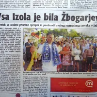 Izolski jadralec Vasilij Žbogar je postal evropski  prvak v olimpijskem enosedu laser v Splitu. Izolani so mu pripravili prisrčen 
sprejem. 