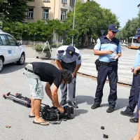 Z belim puntom v snemalca RTV Slovenija