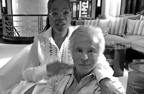 Modni magnat Giancarlo Giammetti s svojo prijateljico Oprah. 