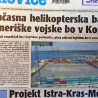 V koprskem pristanišču je začela delovati začasna logistična baza 
ameriške vojske. 