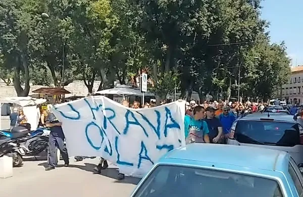 Na puljskih ulicah tisoč delavcev ladjedelnice