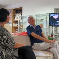 O svojih spominih na Avgusta Černigoja je v pogovoru z ravnateljico knjižnice Magdaleno Svetina Terčon spregovoril režiser 
Aljoša Žerjal. 