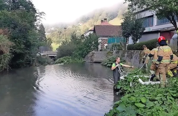 Materialna škoda na ribah in eko sistemu predvidoma znaša 
približno 15.000 evrov.