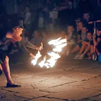 Ognjeni teater na Titovem trgu