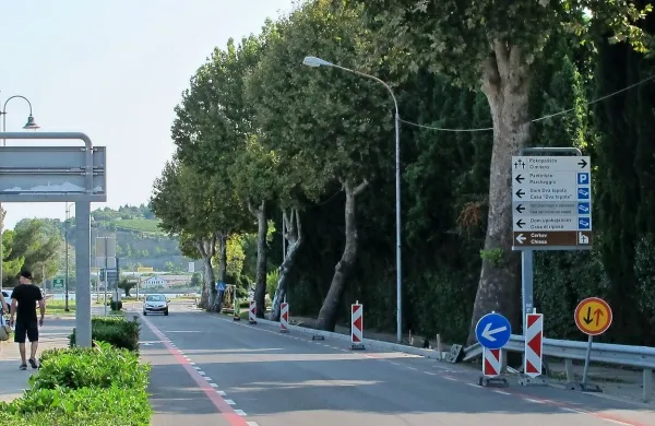 Robnik ob pomožnem kolesarskem pasu je previsok in za kolesarje nevaren, pravijo v Slovenski kolesarski mreži.