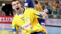 Veselje ob doseženem zadetku v dresu koprskega Cimosa v ligi 
prvakov proti poljskim Kielcam.