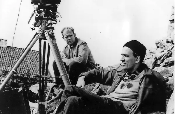 Ingmar Bergman (desno) s svojim “večnim” sodelavcem Svenom 
Nykvistom.